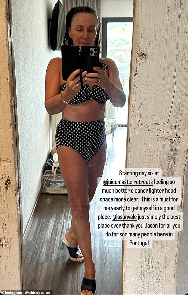 Shirley is also a juicing advocate and goes on an annual juicing holiday to prepare her for Strictly where she showed off the results in a polka dot bikini